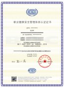 ISO45001职业健康安全中文证书